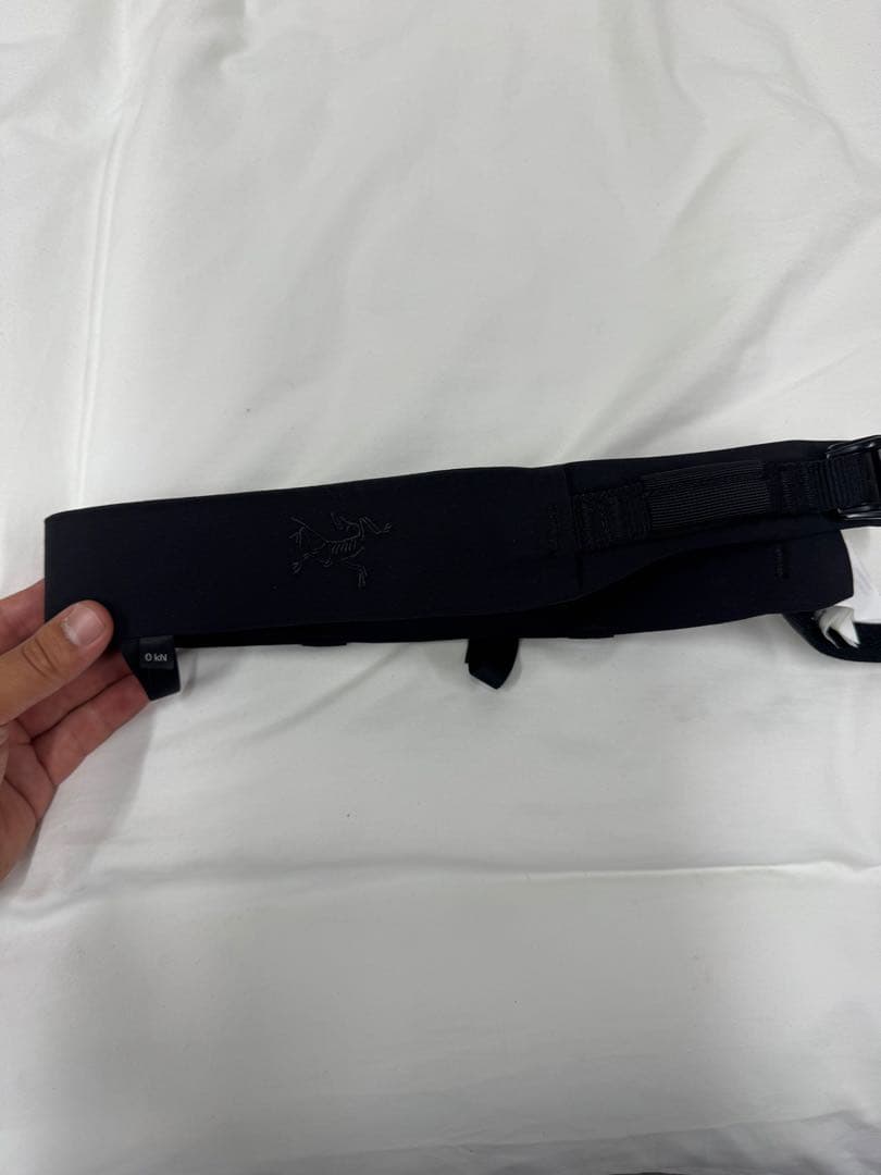 Arc'teryx leaf 黒色 ベルト スケルトンロゴ Lサイズ