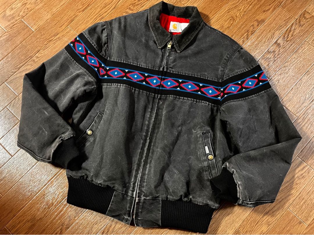 1990年製 Carhartt サンタフェ サウスウエスト JQ035 ブラック - メルカリ
