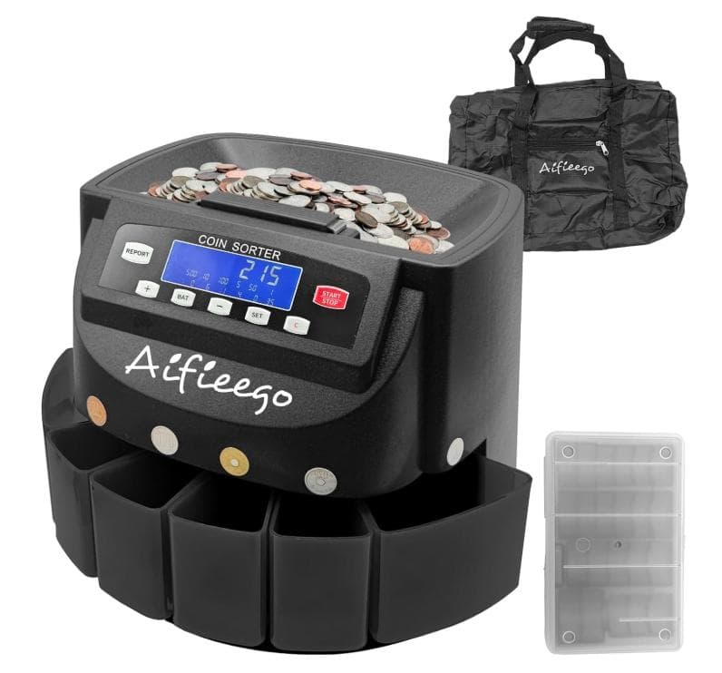 元値17000円 Aifieegoカウンター 自動選別 硬貨計数機