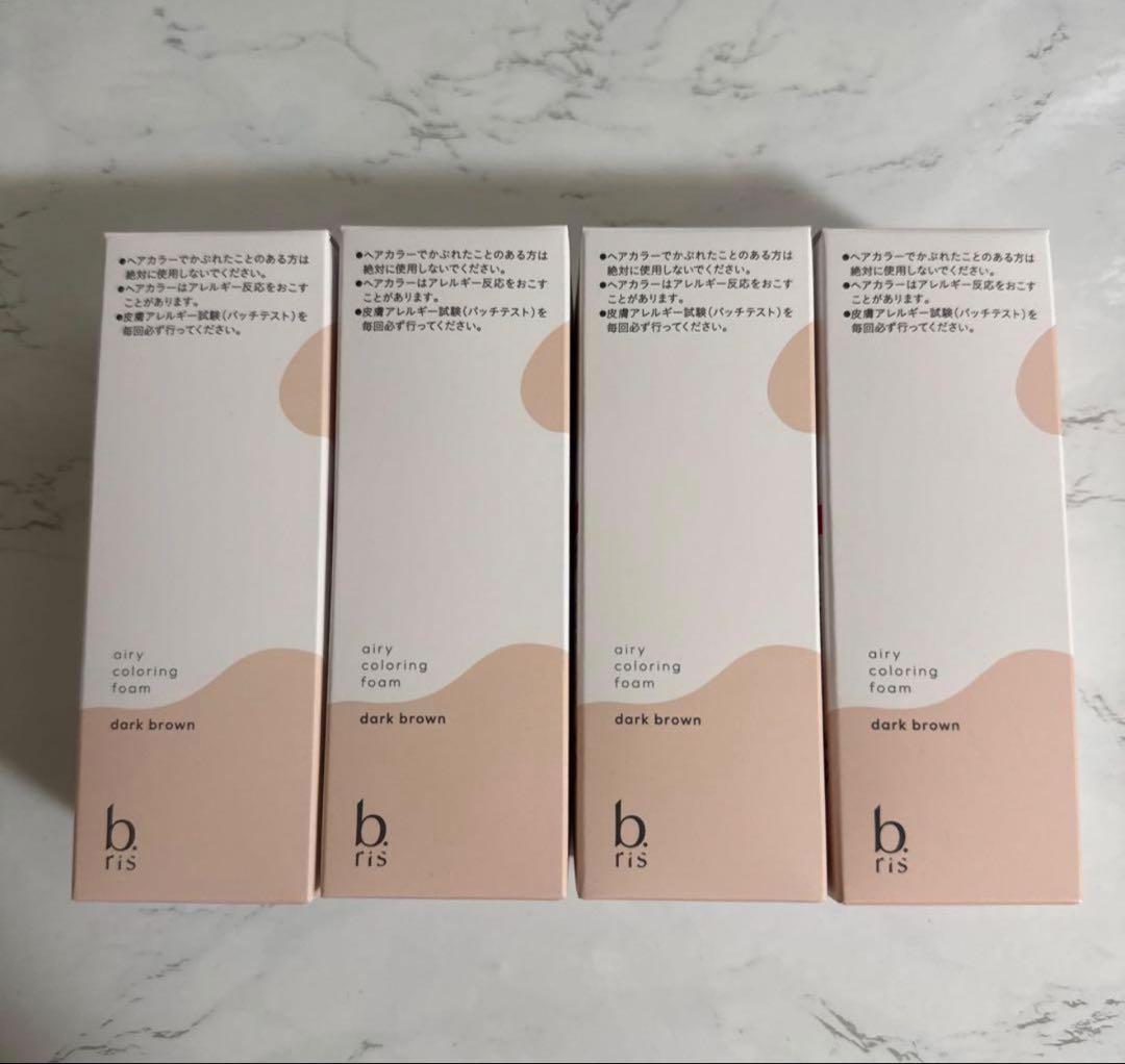 b.ris エアリーカラーリングフォーム ダークブラウン 4個セット