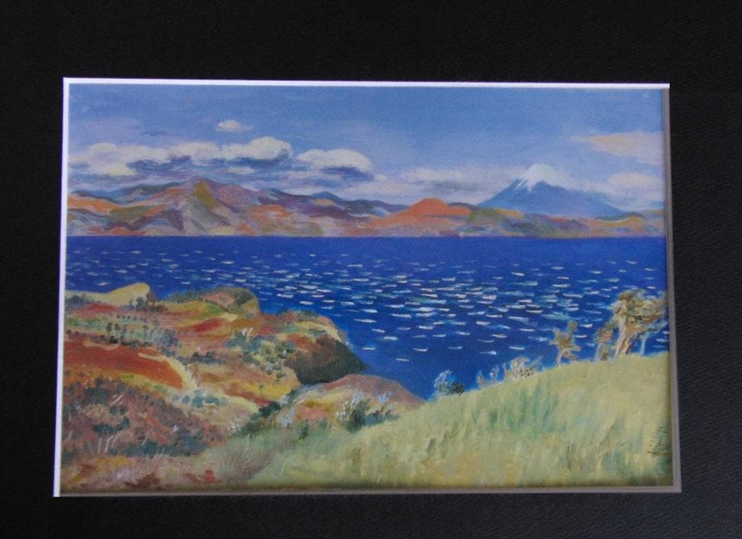 和田三造、【伊豆大島乳ヶ崎沖より伊豆天城山及び富士を