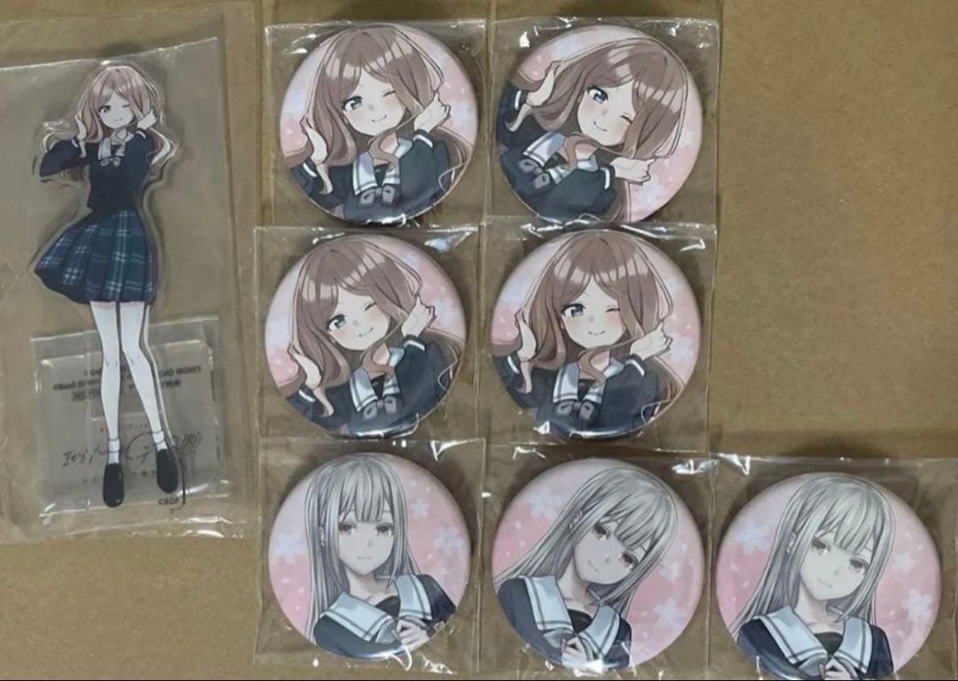 バンドリ　缶バッジ、アクスタ　セット