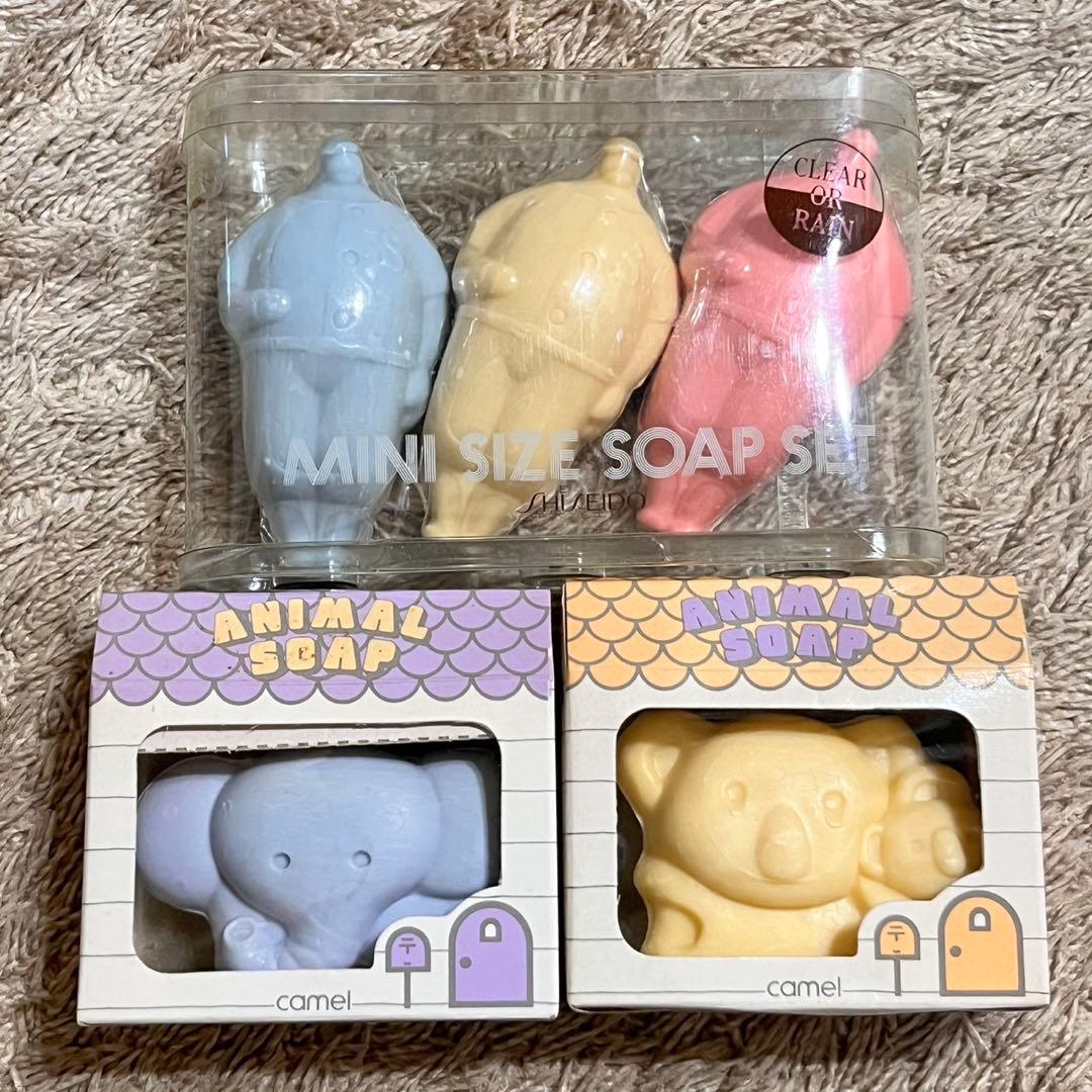 昭和レトロ 石鹸セット 資生堂 非売品ミニ石鹸・日本キャメル社