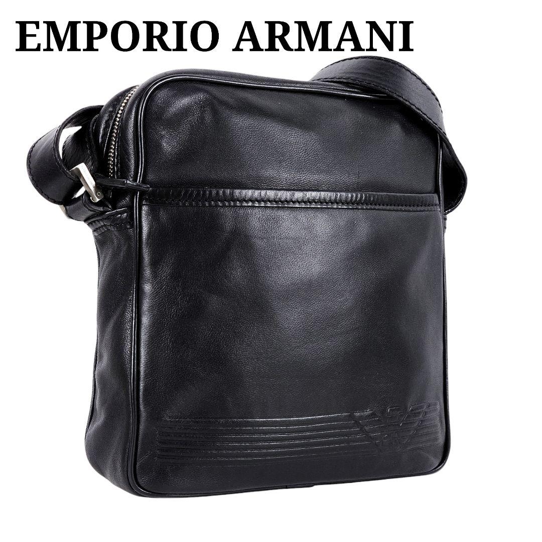 美品 アルマーニ EMPORIO ARMANI イーグルロゴ ショルダーバッグ