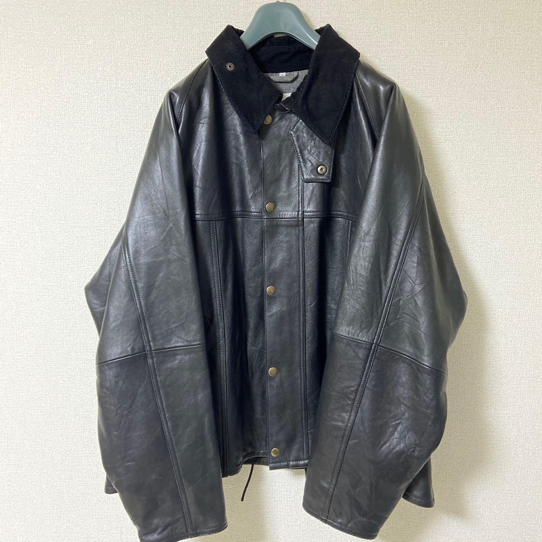 yoused ビンテージ レザー　ドライバーズジャケット　リメイク　サイズ1 YOUSED (ユーズド) [ LEATHER DRIVERS JACKET ] リメイク レザー