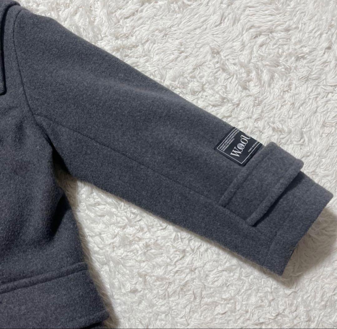 Mila Owen ロング ダッフルコート チャコールグレー