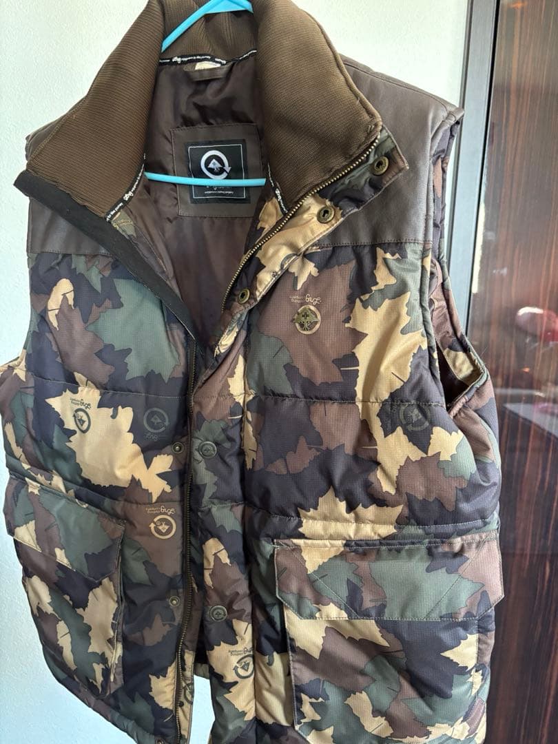 ダウンベスト ダウン ダウンジャケット 迷彩 LRG エルアールジー