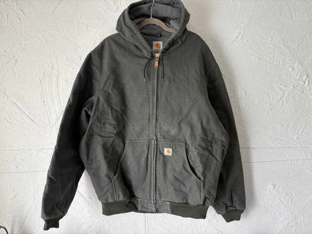 カーハート　アクティブジャケット　ダークグリーン　J158 DGR XL