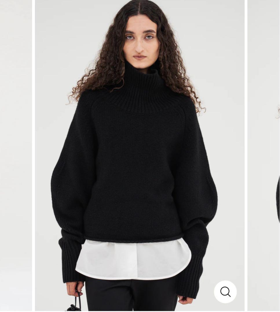 トップス imperf Contour Turtle Neck Knit black