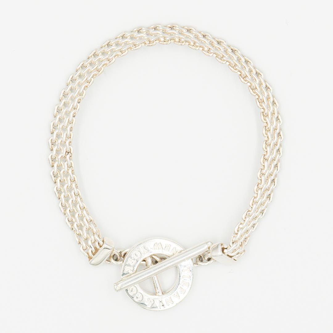 ティファニー メッシュ トグル ブレスレット シルバー 18.5cm