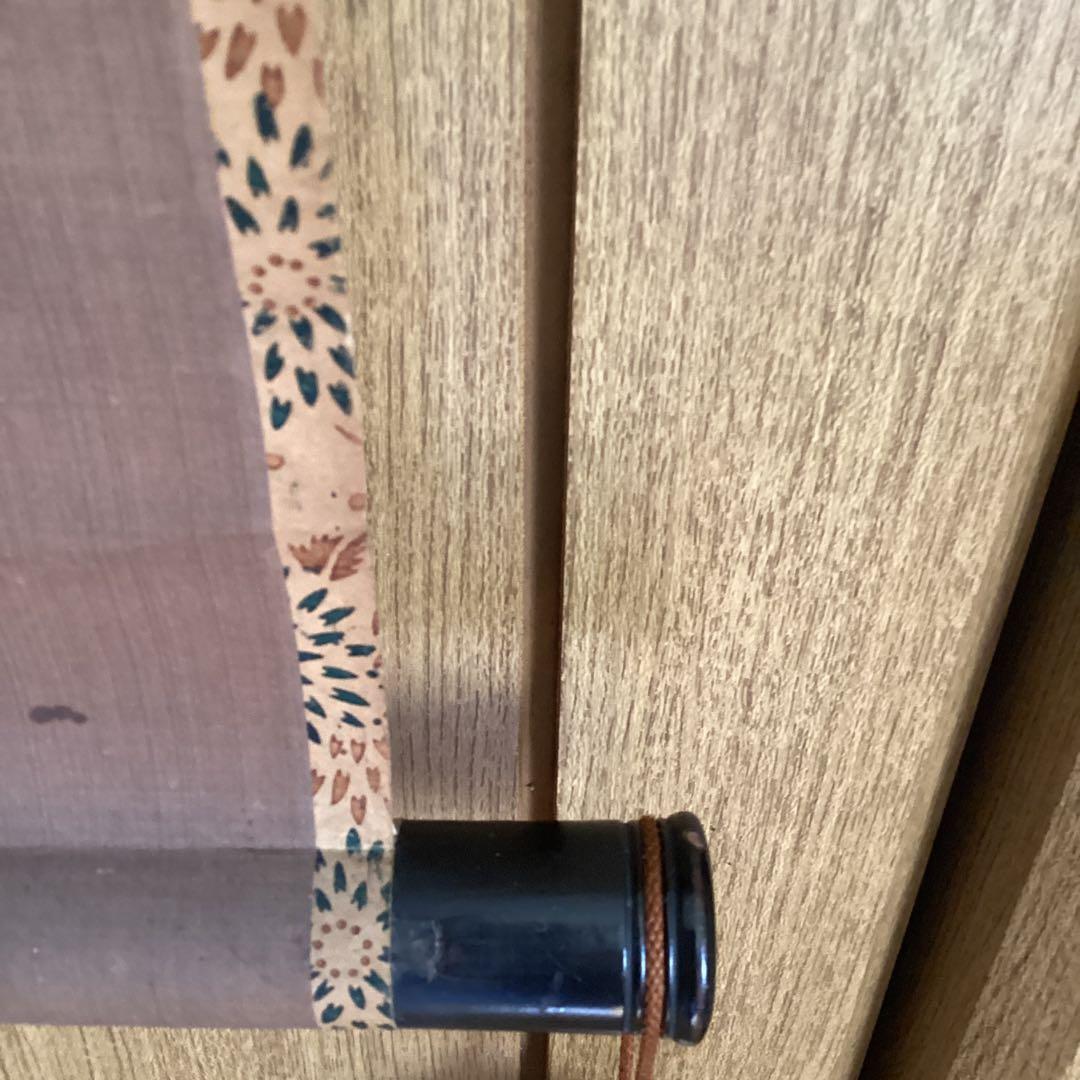 与謝蕪村 紙本彩色画 【 唐 美人画 】 軸先木 箱は池大雅鑑識箱をお