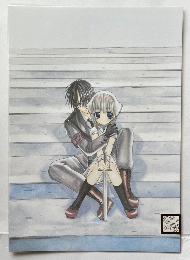 妖狐×僕SS 藤原ここあ展 いぬぼく展 原画シート dear わたしの狼さん