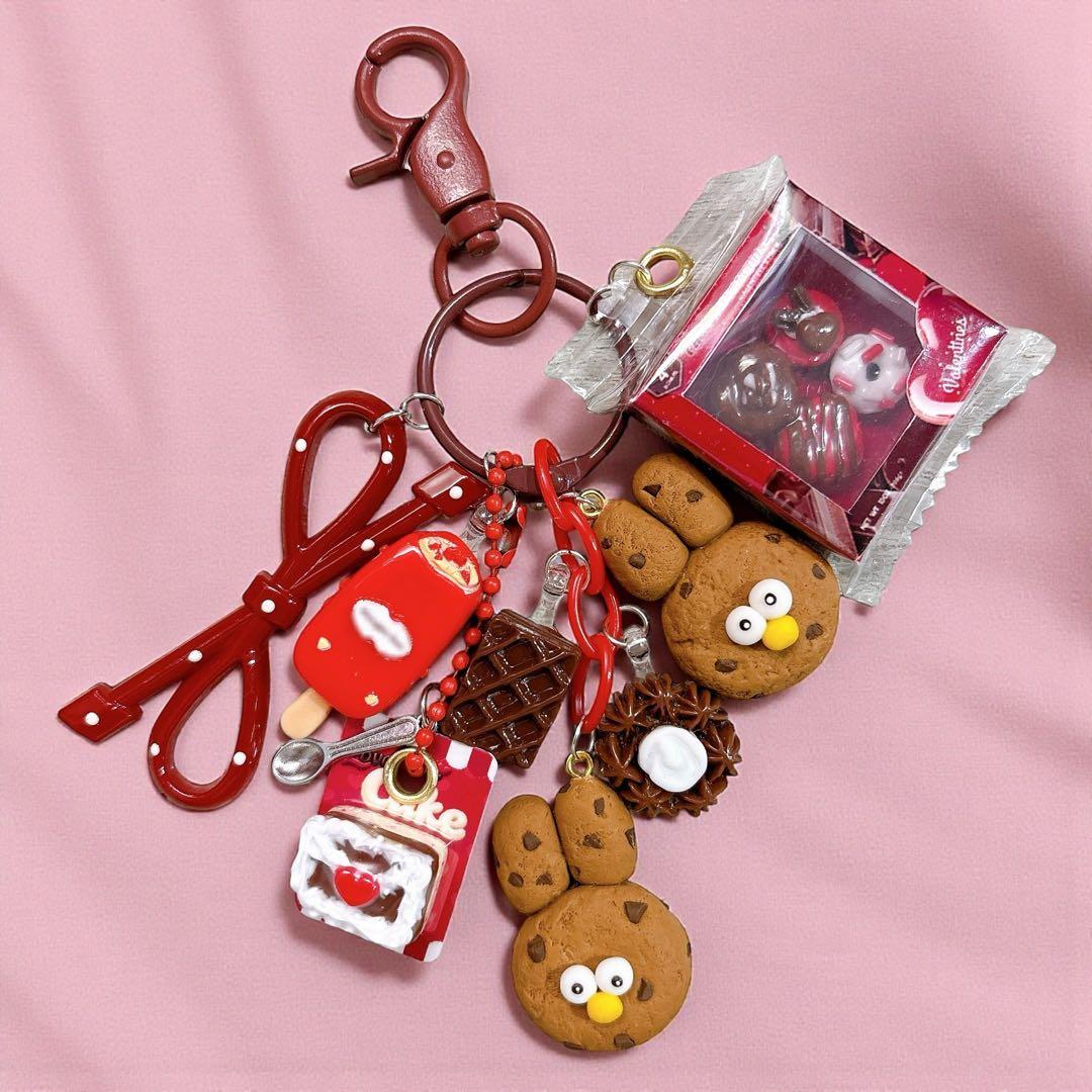 じゃらじゃらキーホルダー チョコチップクッキー アメリカンスイーツ