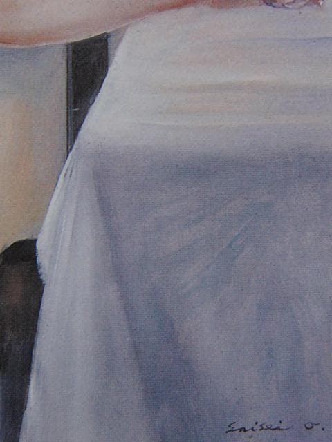 大場再生、【午後のリサイタル】、希少な大判額装用画集より、美品