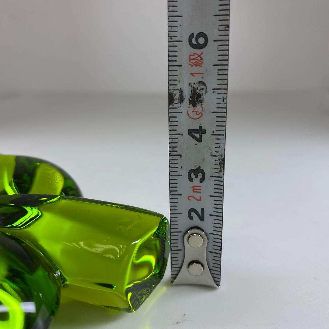 バカラ クローバー 置物 約11×9.5×2.7㎝ タサオ東な7-0305☆