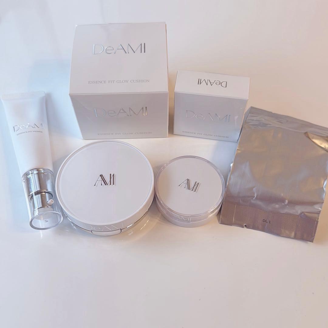 DeAMiクッションファンデ、レフィル、化粧下地、ミニクッションファンデセット