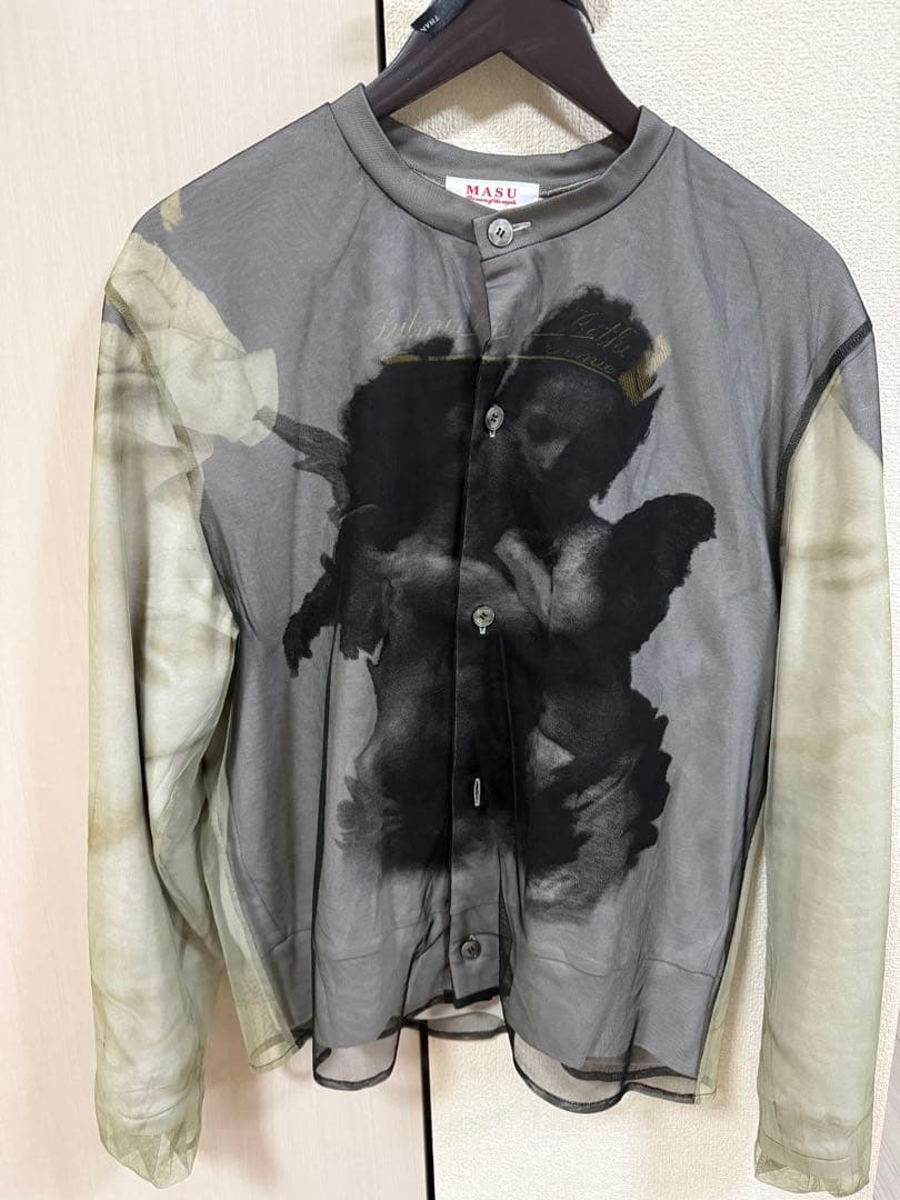 トップス MASU BLURRED ANGEL CARDIGAN - WHITE / 48