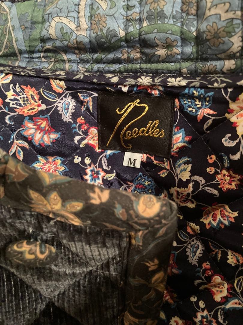 Needles キルティングチョアコート パッチワーク - メルカリ