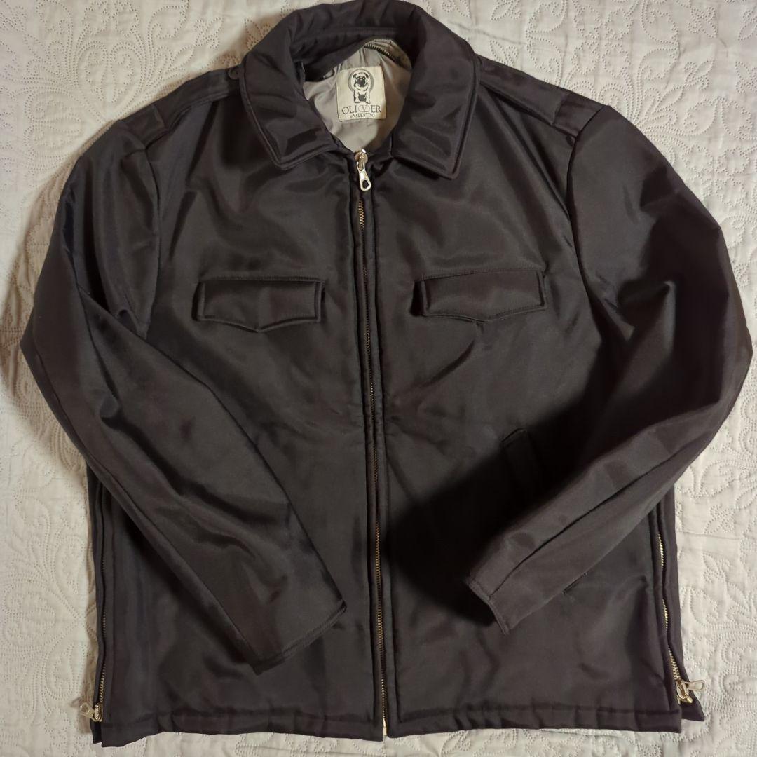 80s〜90s　オリヴァーバレンチノ　イタリア製　ブルゾン　Aライン　ブラック