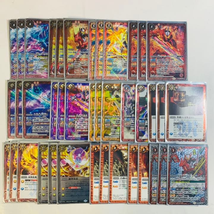 大会優勝 仮面ライダーセイバーデッキ スリーブ付き バトスピ - メルカリ