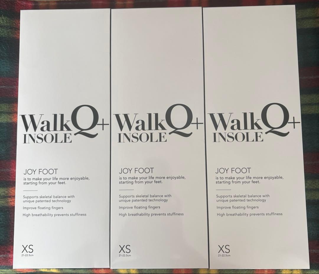 WalkQ+ ウォーキュットインソール XS 3箱セット