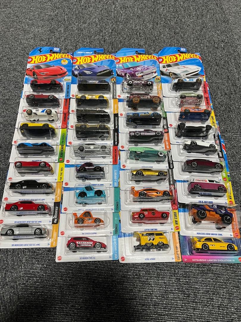 ホットウィール hot wheels 実車セット
