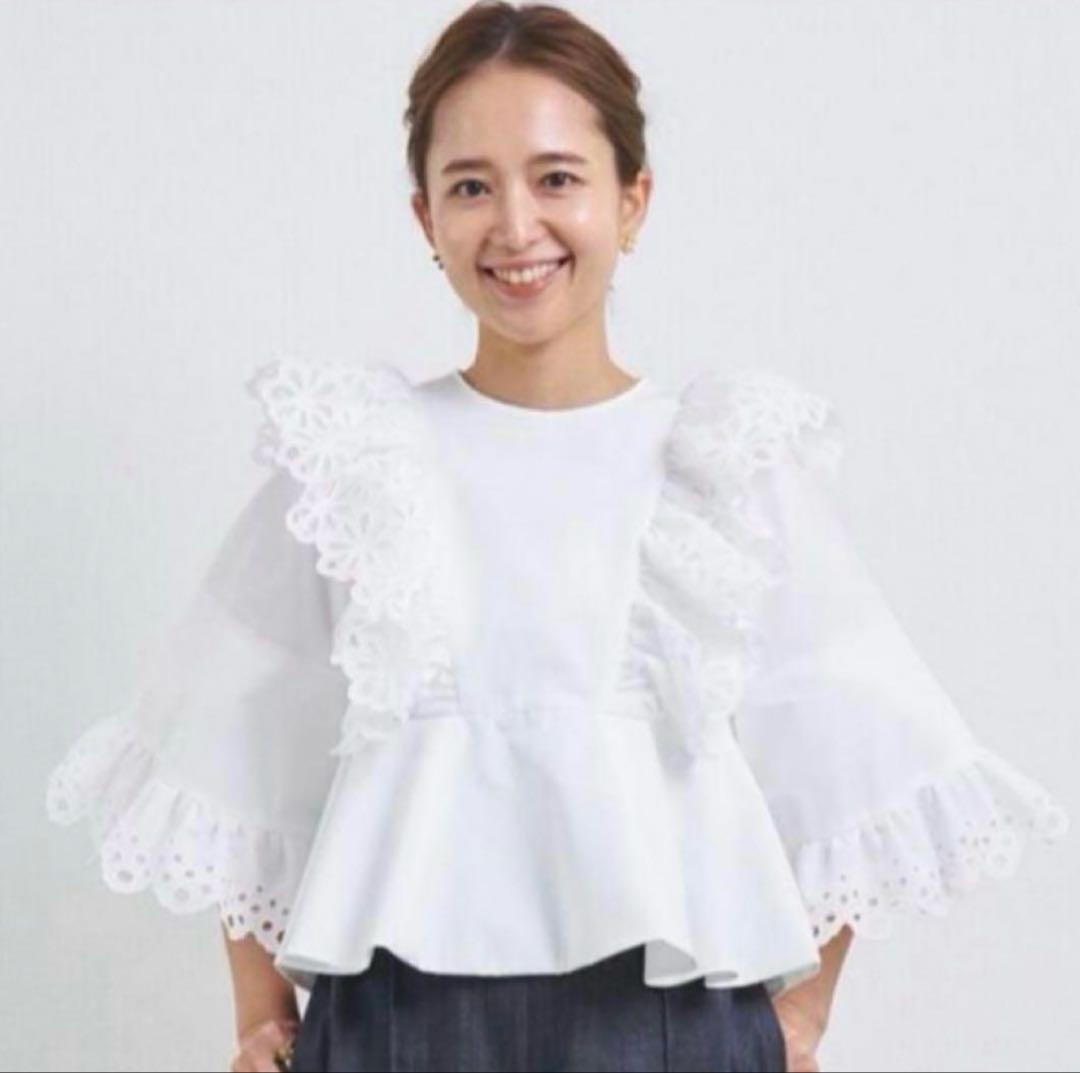 お値下げyori shirocon マーガレットブラウス 36