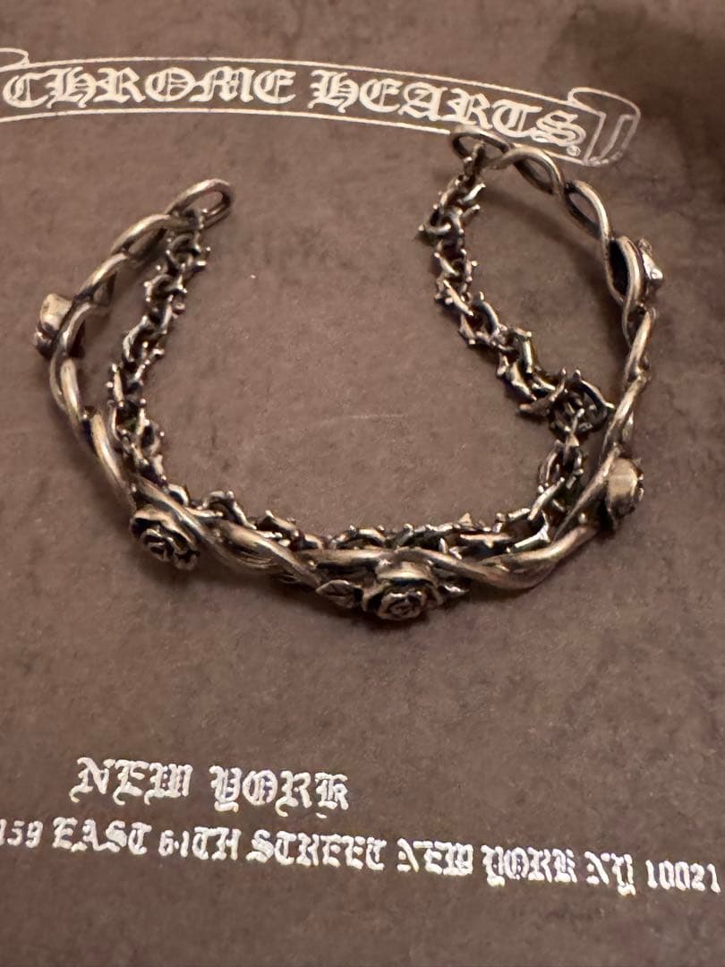 ディールデザイン　シルバー925 バラブレスレット