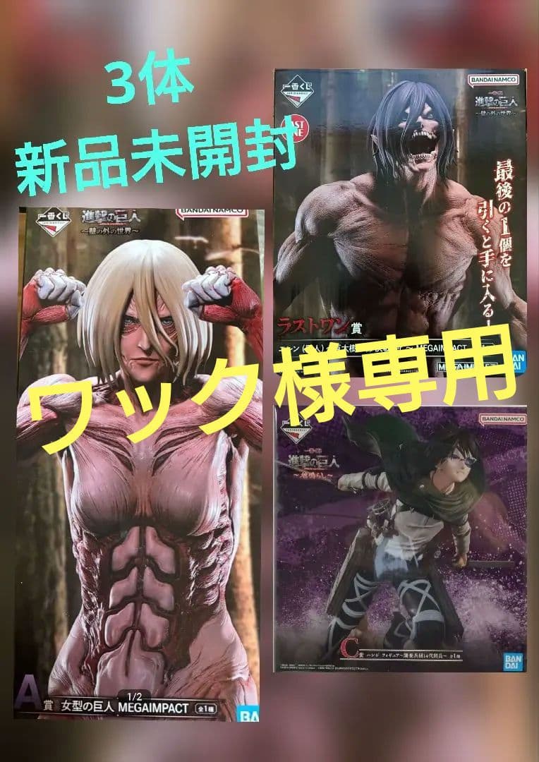 一番くじ 進撃の巨人～壁の外の世界～ A賞 ラストワン賞 新品未開封 C