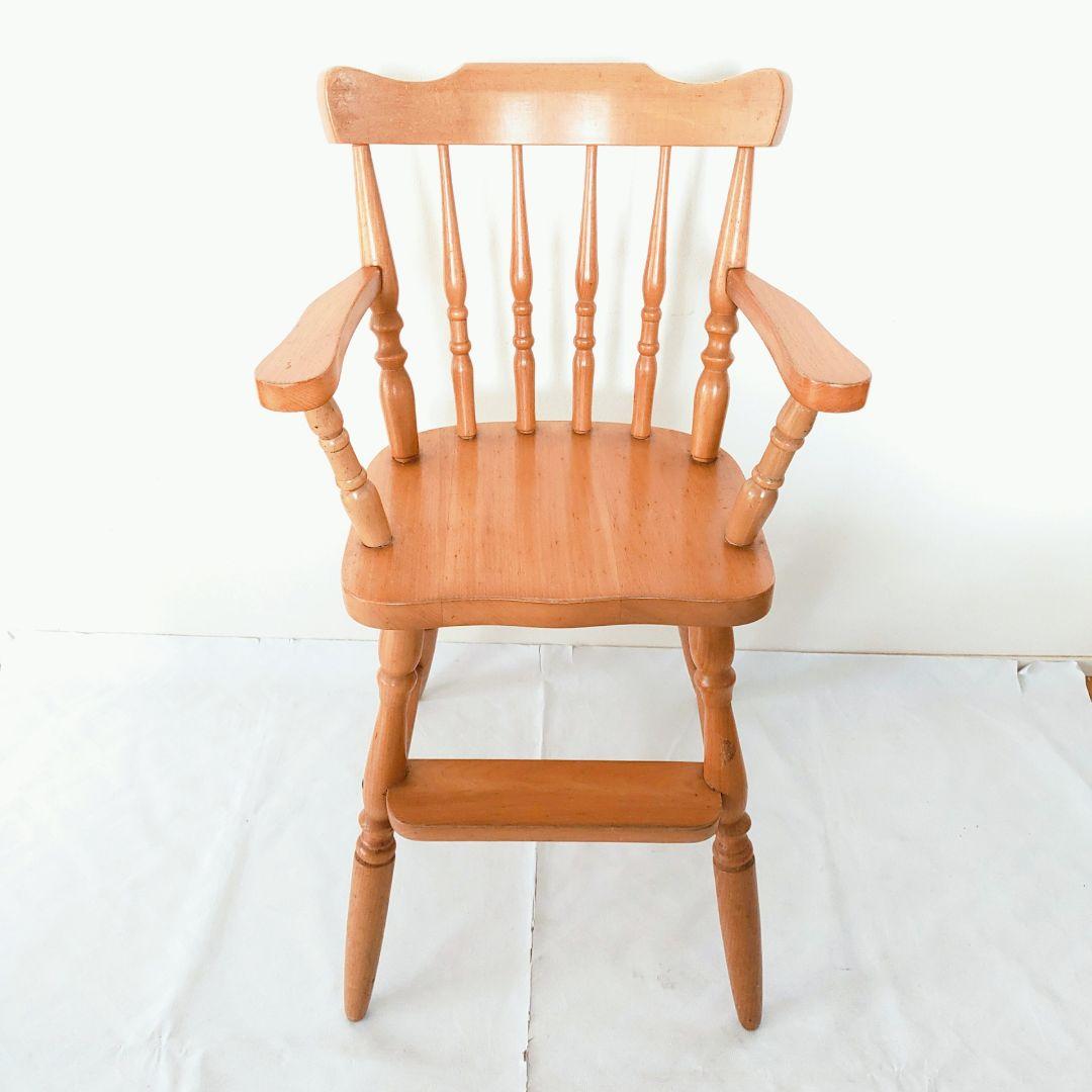 飛騨産業　木製 子供用チェアー　ベビーチェアー　椅子　飛騨の家具　ビンテージ