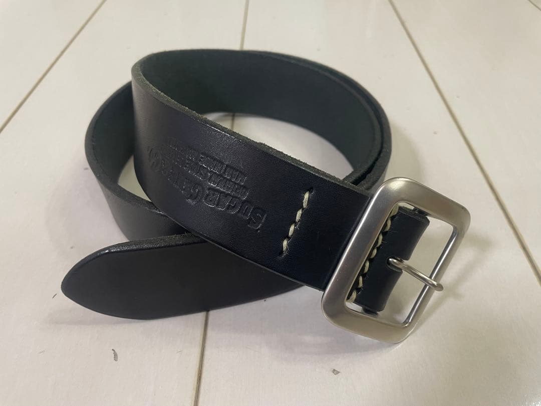 Sugar Cane シュガーケーン レザー ベルト サイズ34 黒