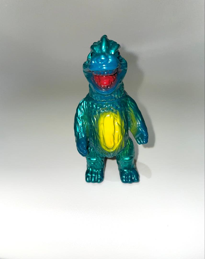 M1号 ゴジラ ミニサイズ　青成型、緑、黄、金塗装