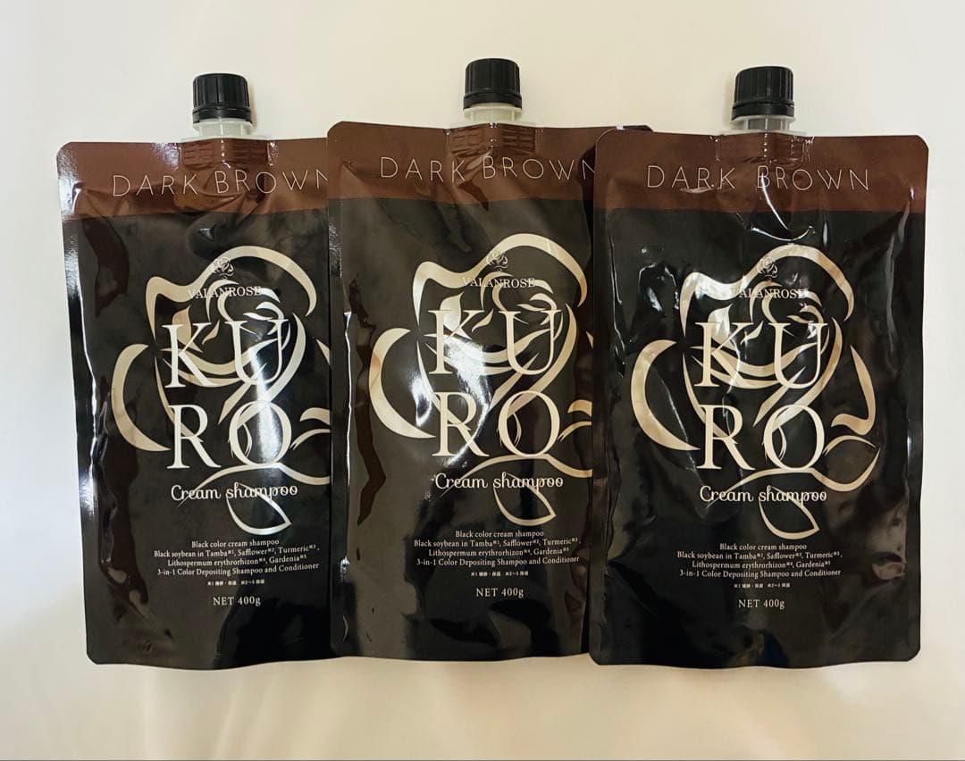 KURO クリームシャンプー ダークブラウン 400g