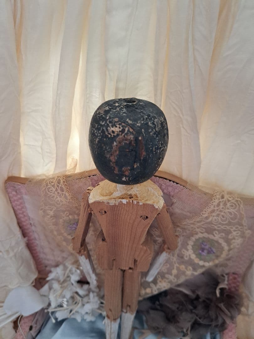 SALE ペグドール アンティーク ウッデン ドール オランダ 人形 - メルカリ