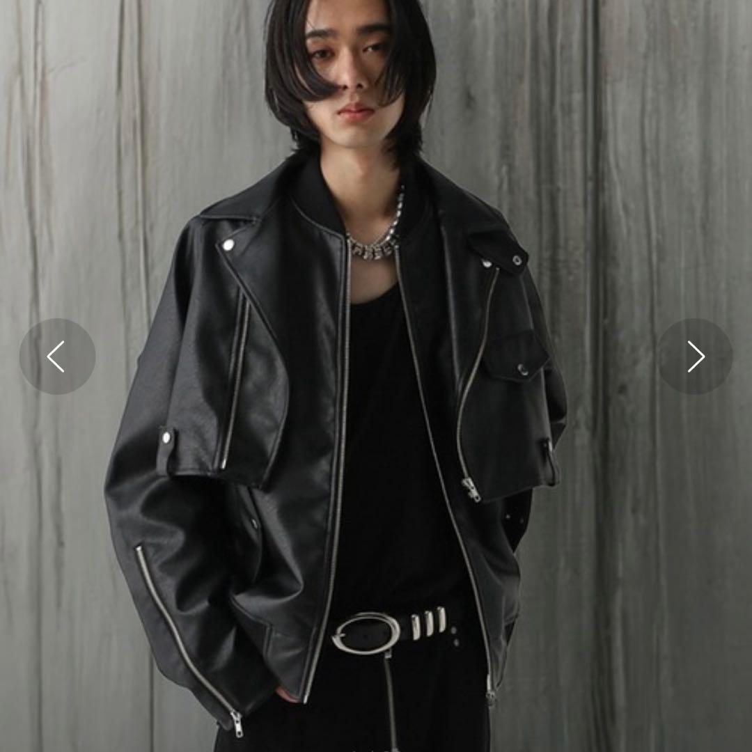 【HARE】レザードッキングブルゾン【UNDERGROUND MODE】