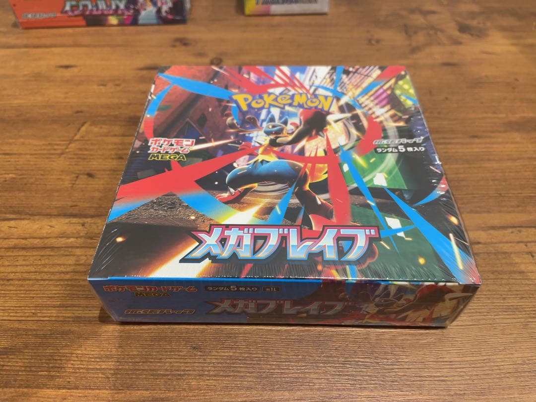 メガブレイブ シュリンク付き ポケモンカード メガブレイブ 新品未開封シュリンク付き1BOX - メルカリ