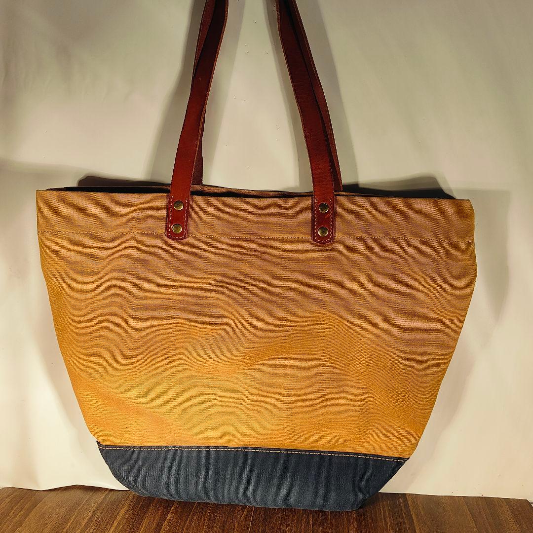 極美品】Levi's キャンバス×本革トートバッグ｜2Horseプレート搭載