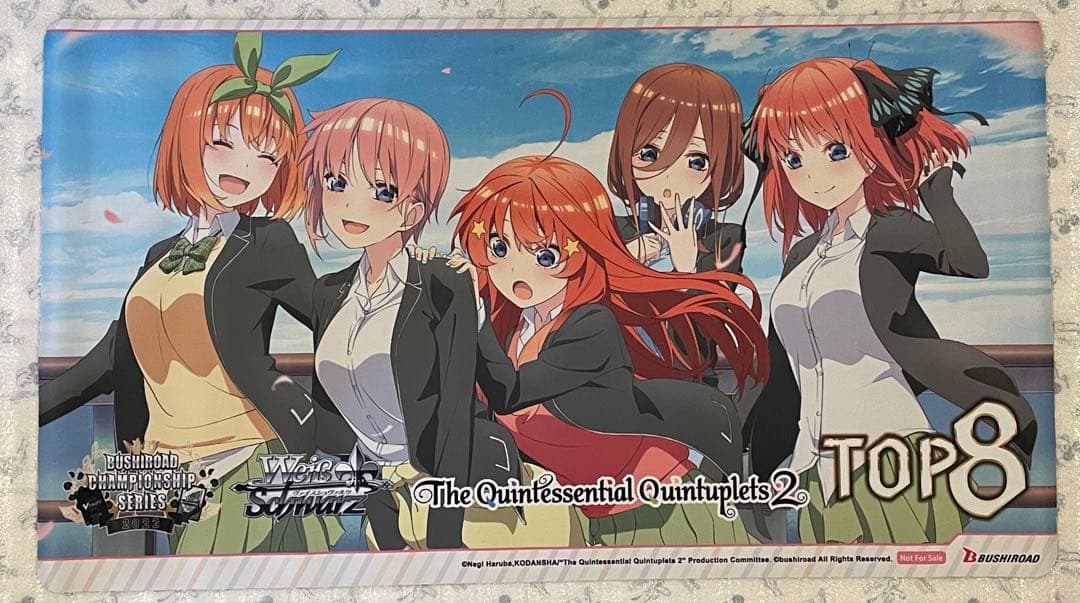 希少 公式品 五等分の花嫁 TOP8 プレイマット ヴァイスシュヴァルツ 美品