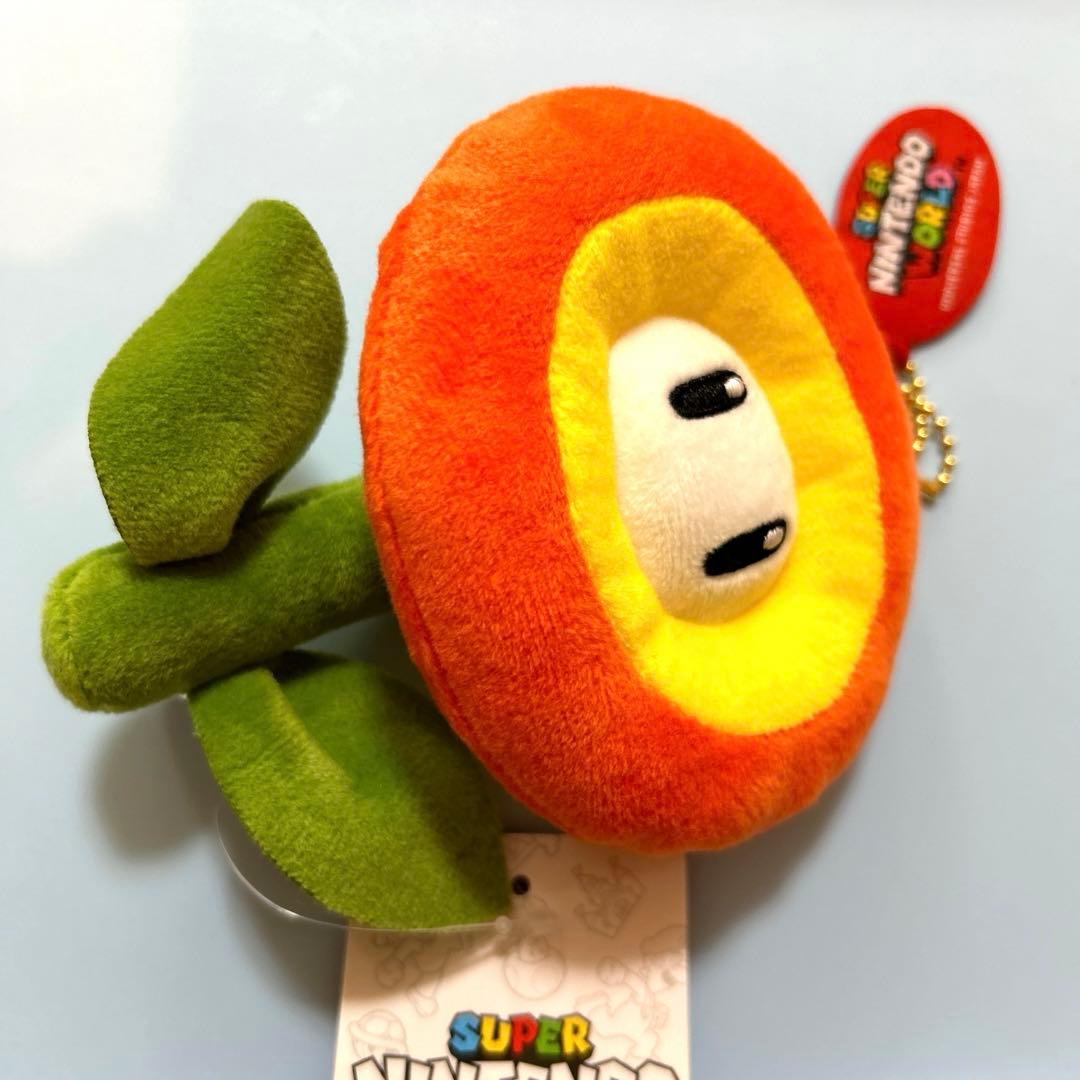 USJ限定☆スーパーマリオ ファイヤーフラワー ぬいぐるみキーチェーン