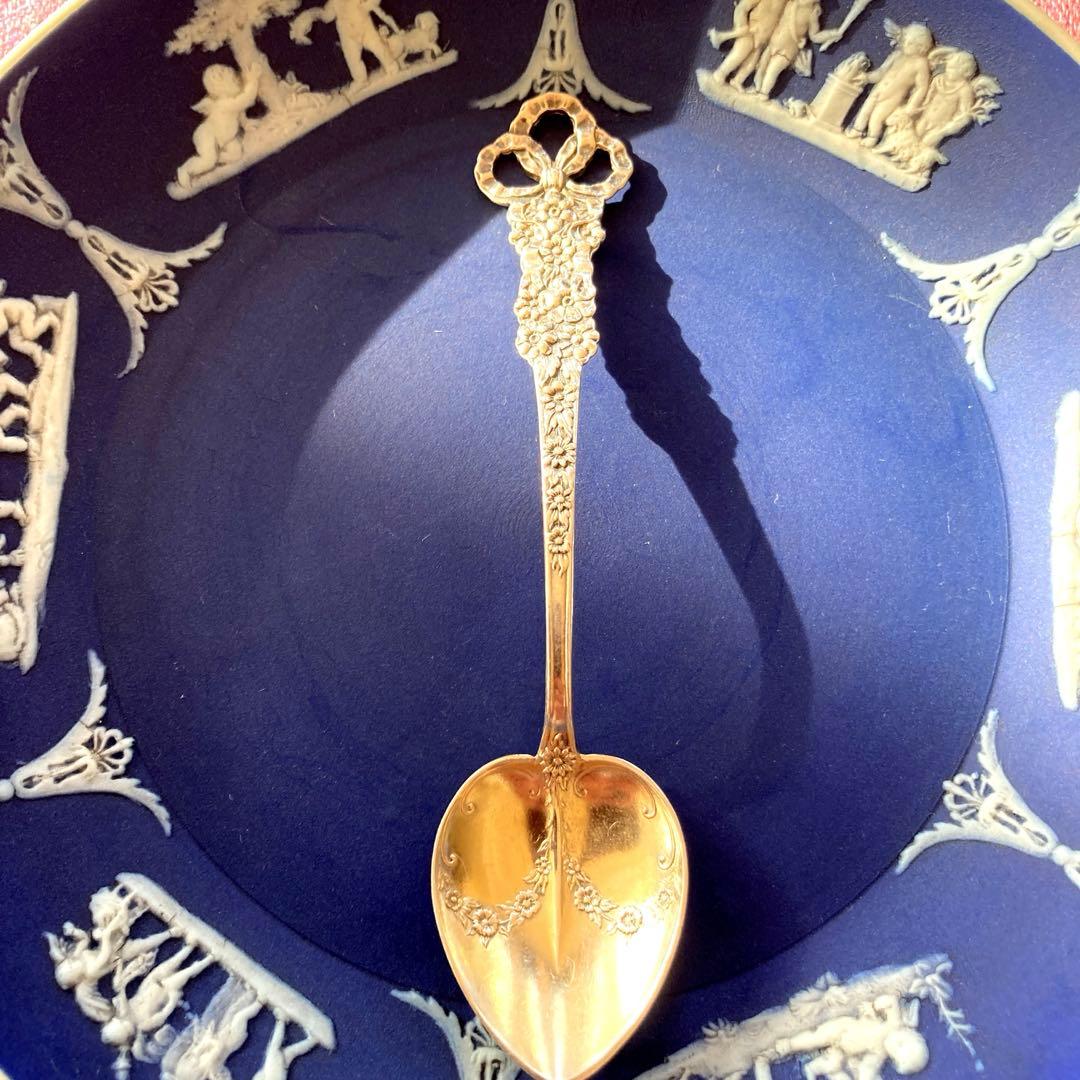 ドミニク&ハフ 純銀 鍍金 アンティーク スプーン