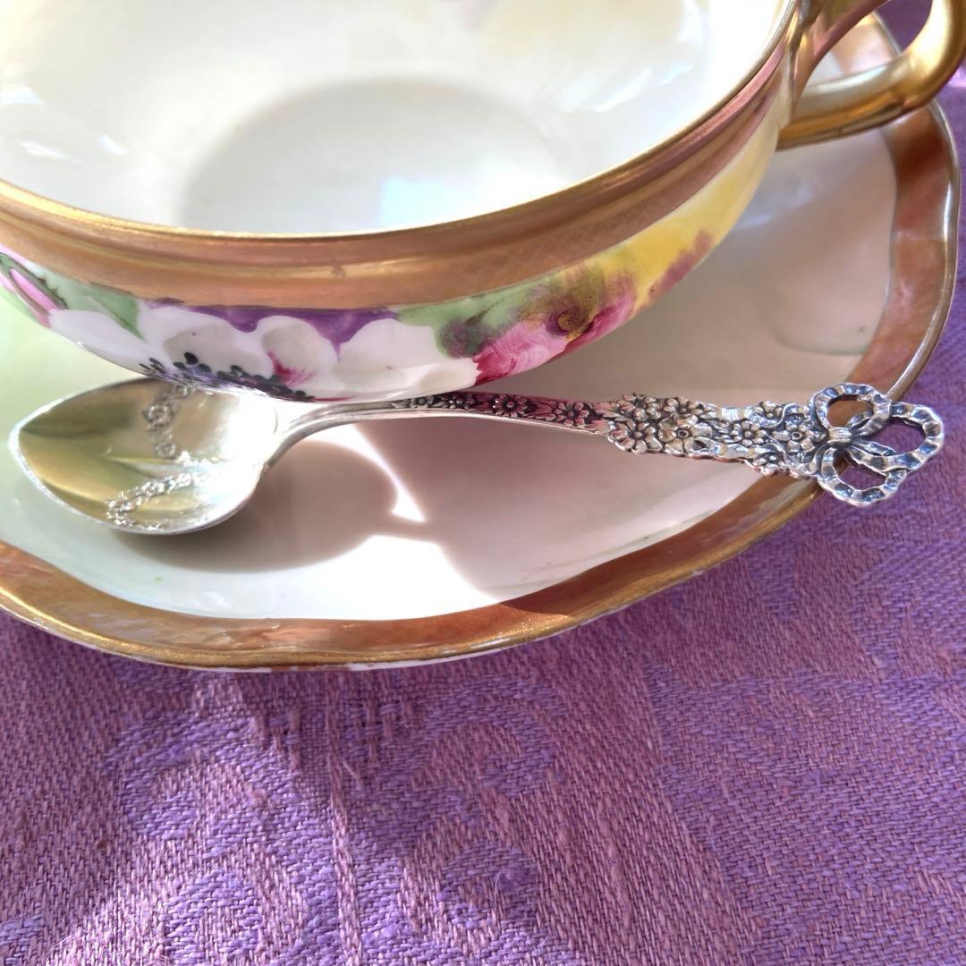 ドミニク&ハフ 純銀 鍍金 アンティーク スプーン