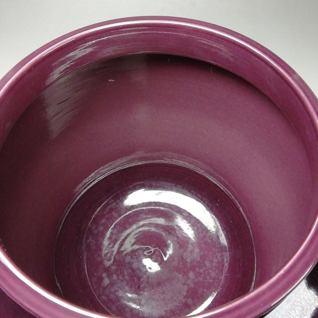 S708 皆具 『紫交趾 青海波』『平安 勝見永泉』 共箱 茶道具