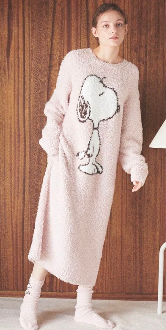 gelato piqueジェラピケ ルームウェア ワンピース スヌーピー ピンク