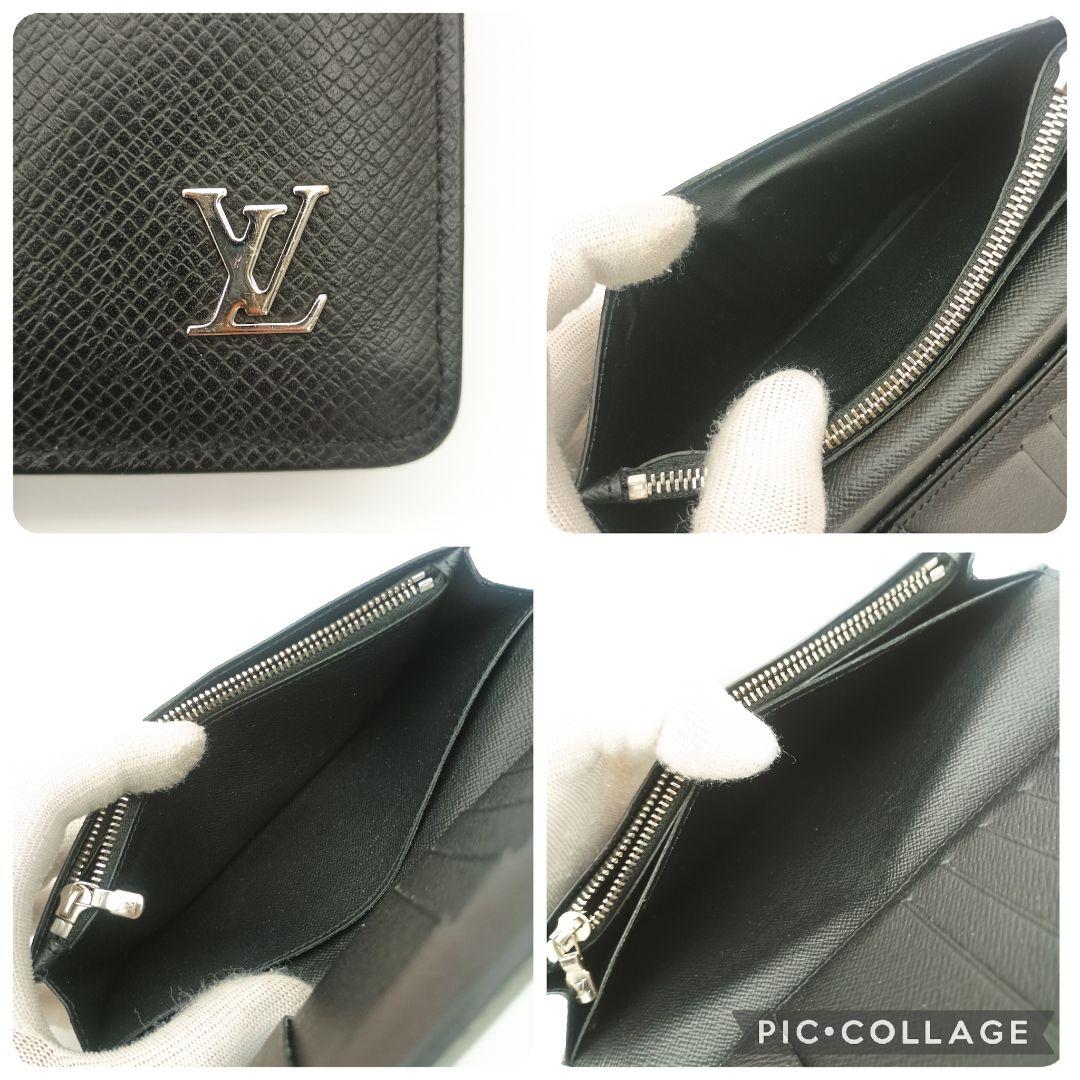 美品SS】ルイヴィトン タイガ 新型ブラザ ロゴシルバー金具 黒系 IC