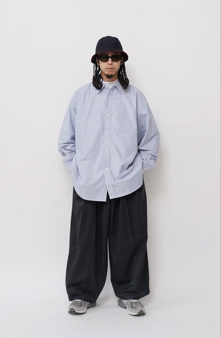 r*a様 【期間限定価格】Sillage／WIDE SHIRT BLUE シアー