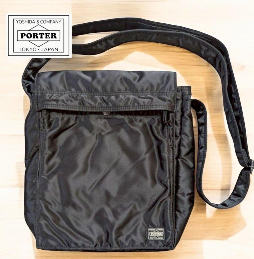 PORTER ポーター タンカー 縦型 ショルダーバッグ ブラック