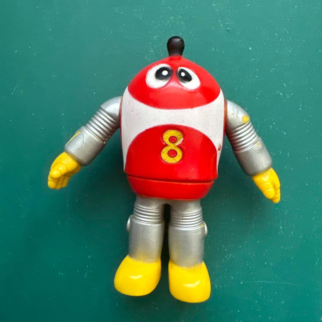 未使用 パトラ ポピー ソフビ ロボット8ちゃん キーホルダー 美品 昭和