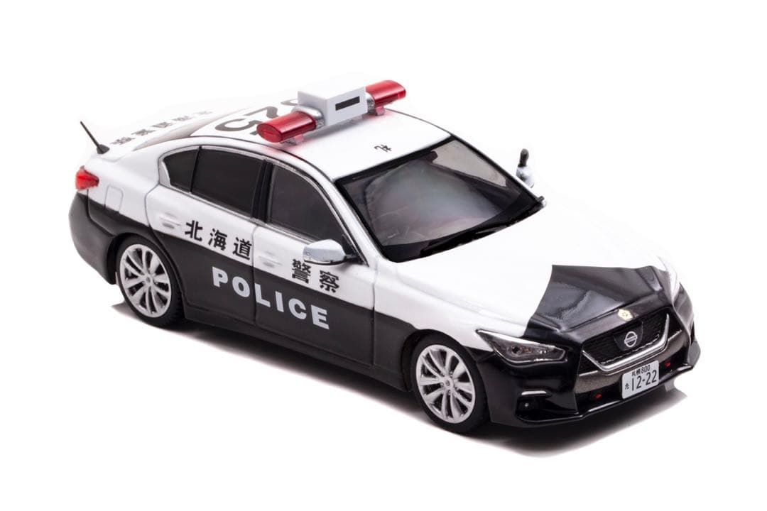 【限定生産】（新品）日産スカイラインパトカー（北海道警察本部交通機動隊）1/43