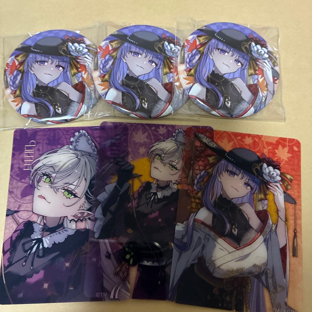 fgo fate リリス BBドバイ クリアカード 缶バッジ - メルカリ