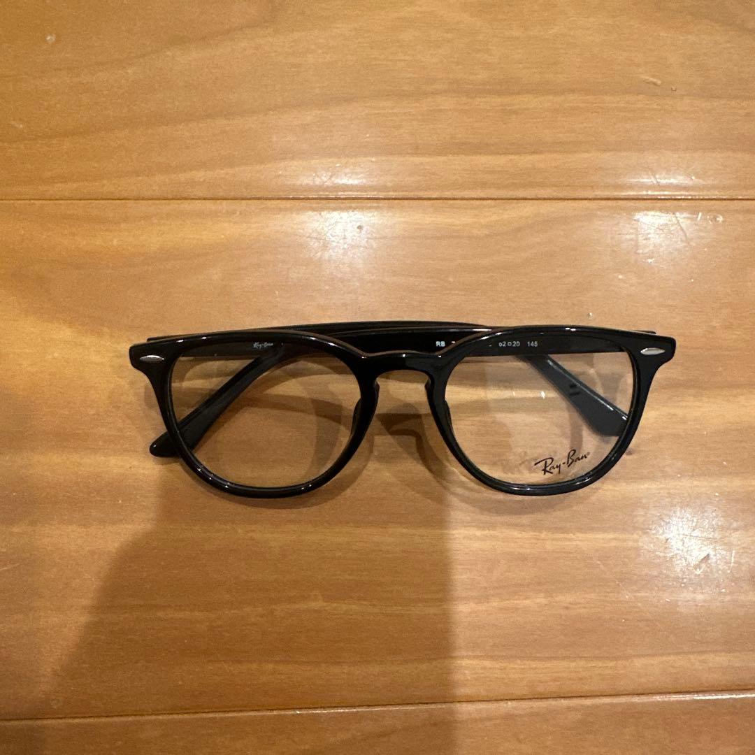 Ray-Ban ブラック オーバル メガネ